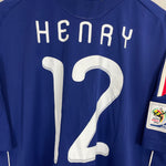 Shop 2009/10 FRANCE HENRY #12 HOME SHIRT (XL) ADIDAS, classic football shirts, vintage football shirts & retro soccer jerseys at Cult Kits