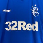 Shop 2018/19 RANGERS HOME SHIRT (XL) HUMMEL, classic football shirts, vintage football shirts & retro soccer jerseys at Cult Kits