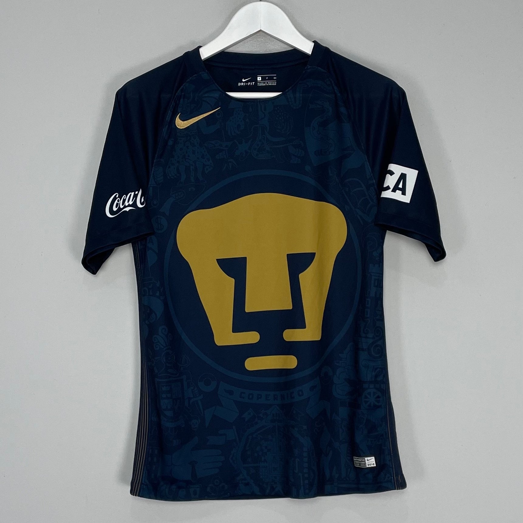 Shop 2016/17 UNAM PUMAS AWAY SHIRT (S) NIKE, classic football shirts, vintage football shirts & retro soccer jerseys at Cult Kits
