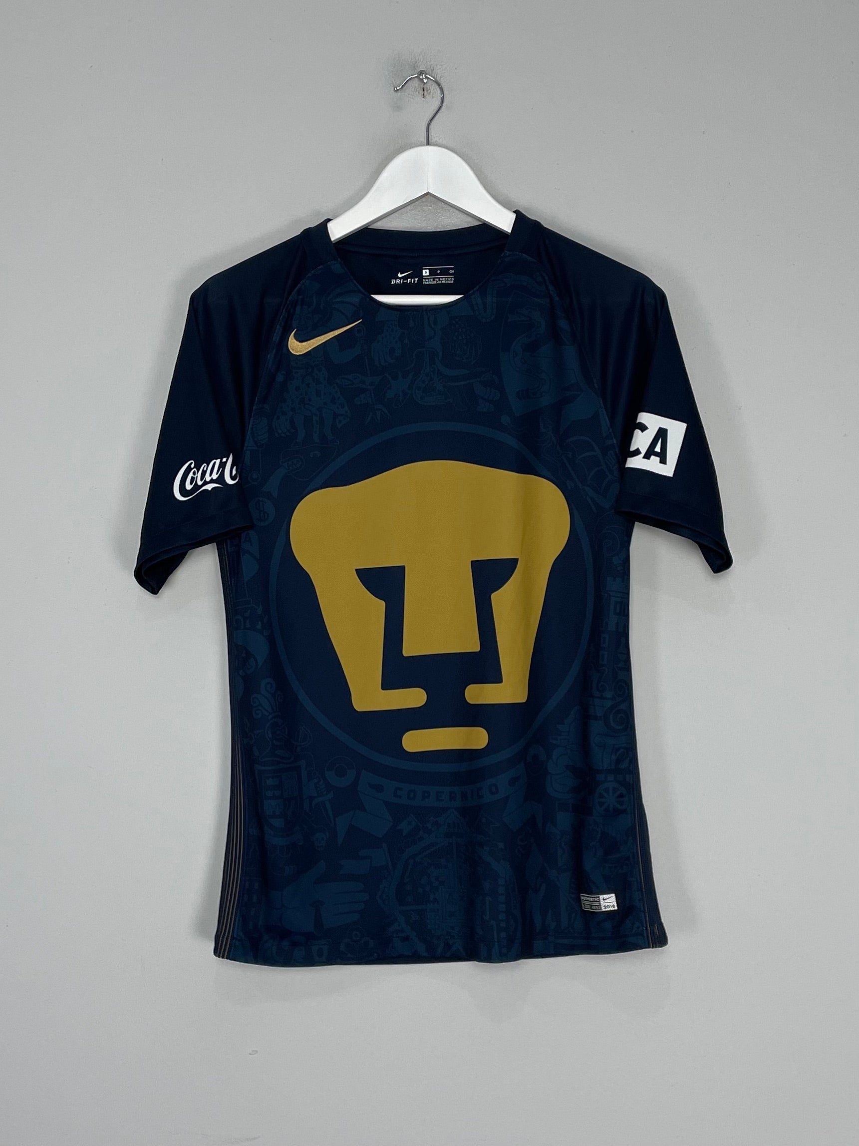 Shop 2016/17 UNAM PUMAS AWAY SHIRT (S) NIKE, classic football shirts, vintage football shirts & retro soccer jerseys at Cult Kits