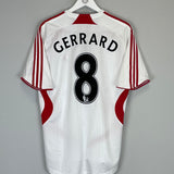2007/08 LIVERPOOL GERRARD #8 AWAY SHIRT (M) ADIDAS