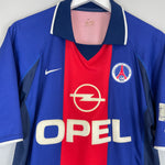 Shop 2000/01 PSG HOME SHIRT (M) NIKE, classic football shirts, vintage football shirts & retro soccer jerseys at Cult Kits