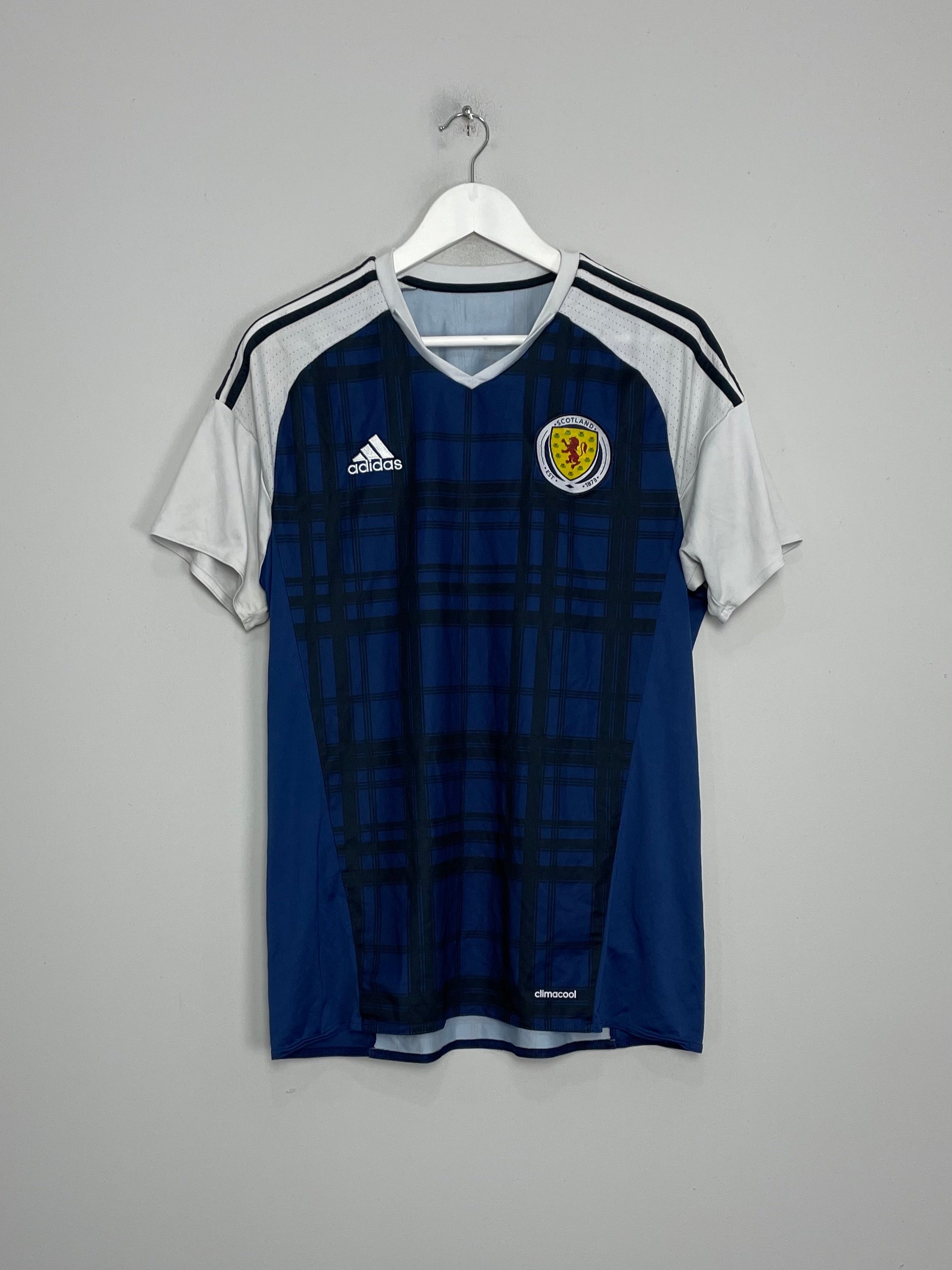 Shop 2016/17 SCOTLAND HOME SHIRT (L) ADIDAS, classic football shirts, vintage football shirts & retro soccer jerseys at Cult Kits