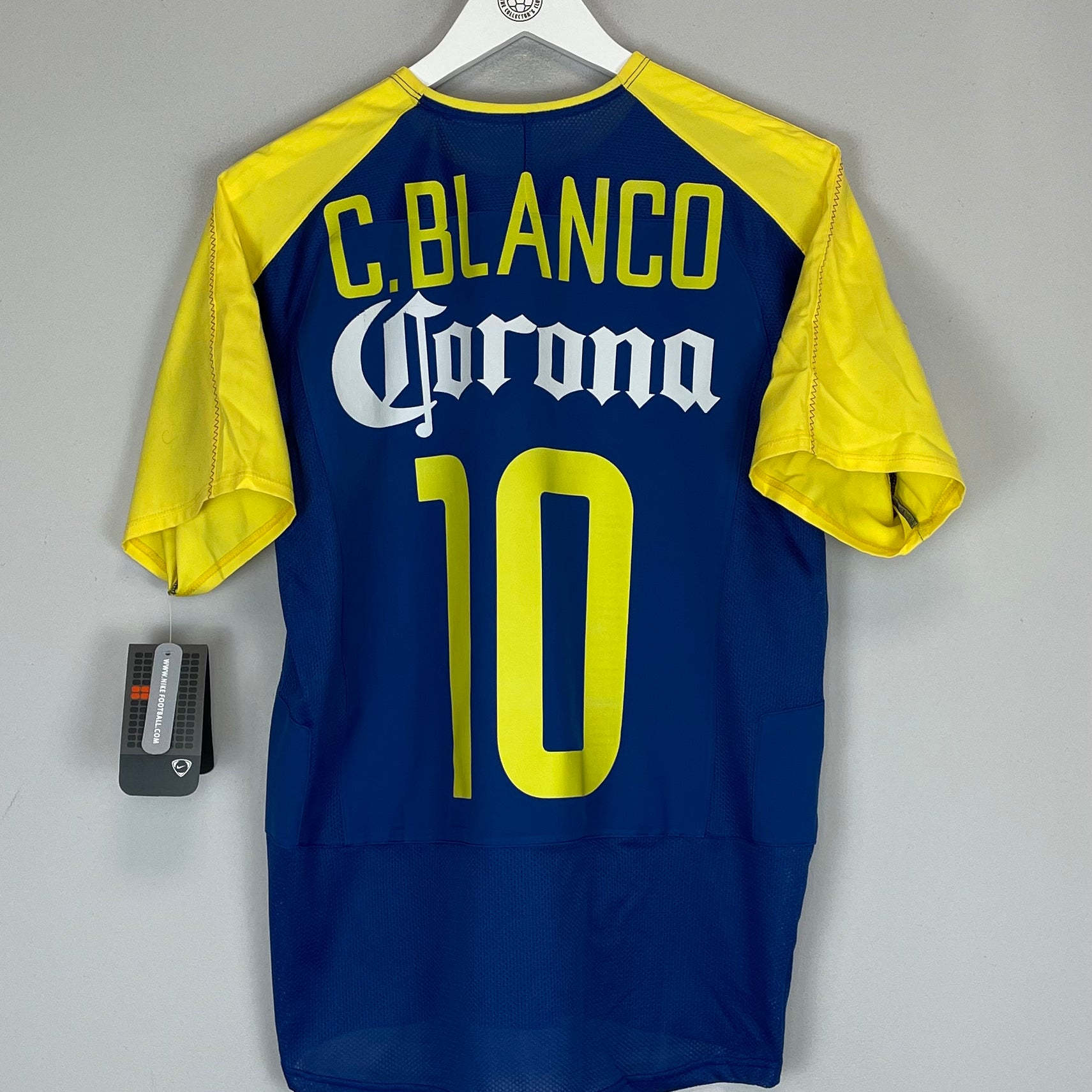 Buy 2003/04 CLUB AMERICA C.BLANCO 10 *BNWT* AWAY SHIRT (M) NIKE ~ Free worldwide shipping ~ Authentic Vintage Football Shirts from Cult Kits