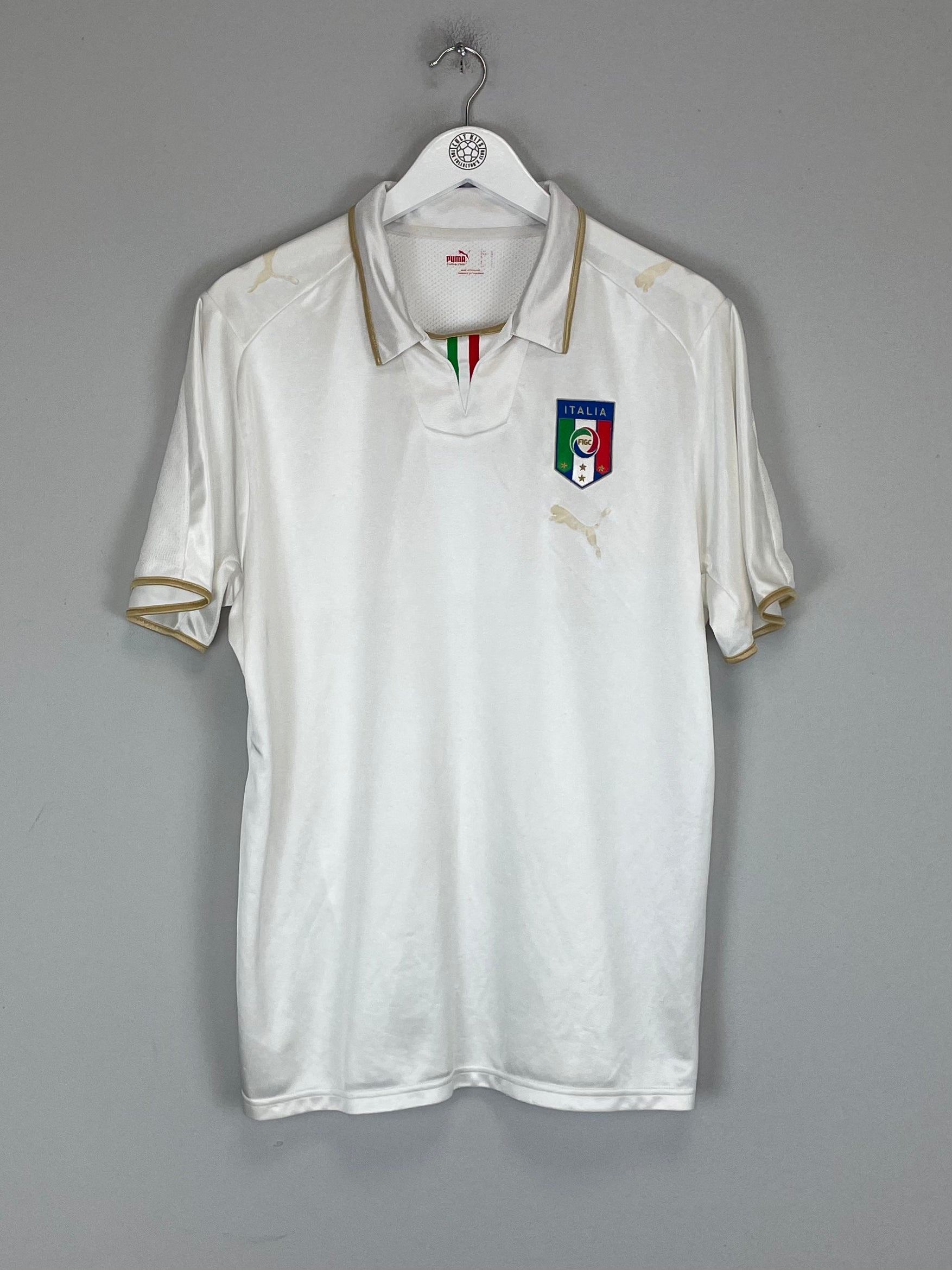 Shop 2007/08 ITALY AWAY SHIRT (L) PUMA, classic football shirts, vintage football shirts & retro soccer jerseys at Cult Kits