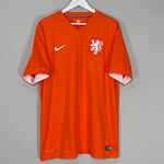 Shop 2014/15 NETHERLANDS HOME SHIRT (XL) NIKE, classic football shirts, vintage football shirts & retro soccer jerseys at Cult Kits