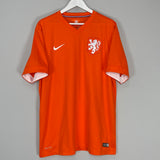 Shop 2014/15 NETHERLANDS HOME SHIRT (XL) NIKE, classic football shirts, vintage football shirts & retro soccer jerseys at Cult Kits