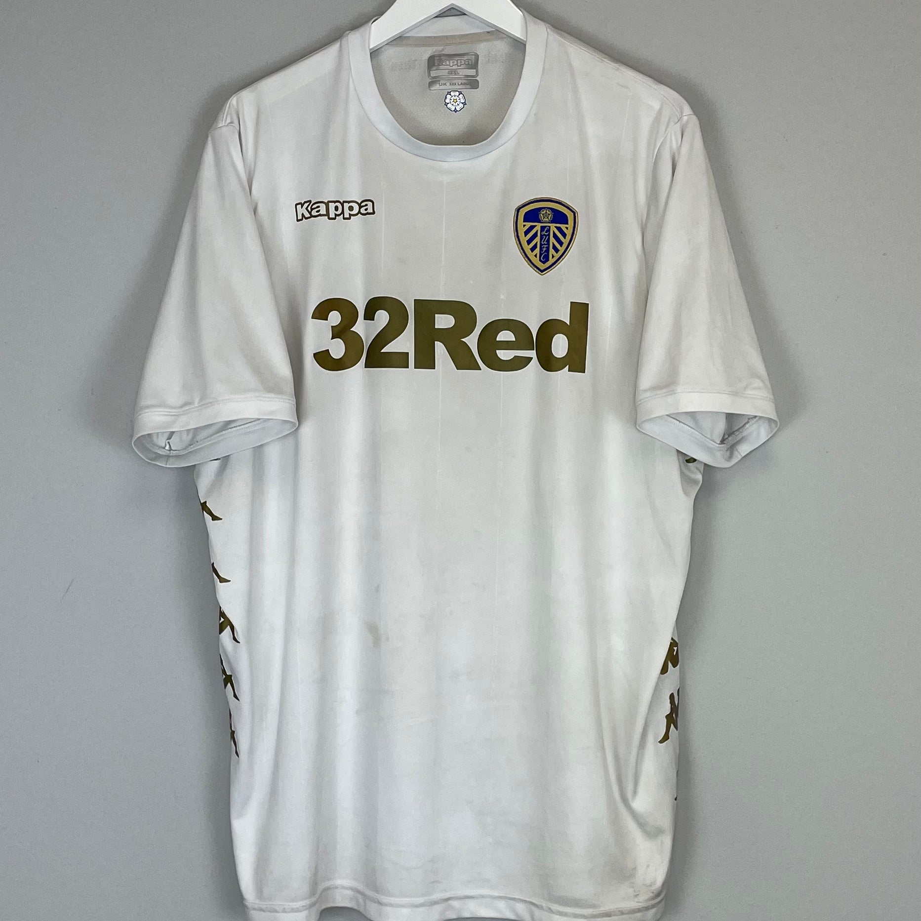 Shop 2017/18 LEEDS UNITED HOME SHIRT (XXXL) KAPPA, classic football shirts, vintage football shirts & retro soccer jerseys at Cult Kits