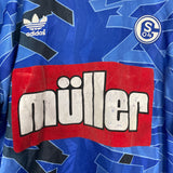 Shop 1993/94 SCHALKE HOME SHIRT (L) ADIDAS, classic football shirts, vintage football shirts & retro soccer jerseys at Cult Kits