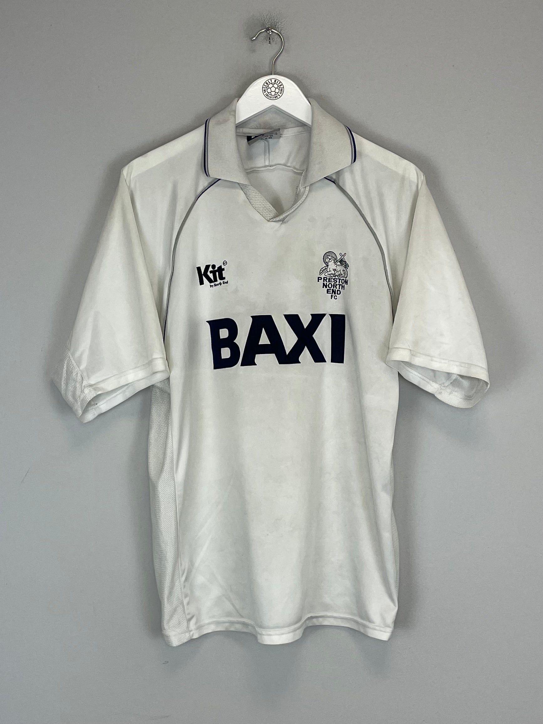 Shop 1998/00 PRESTON NORTH END *SIGNED* HOME SHIRT (M) KIT, classic football shirts, vintage football shirts & retro soccer jerseys at Cult Kits
