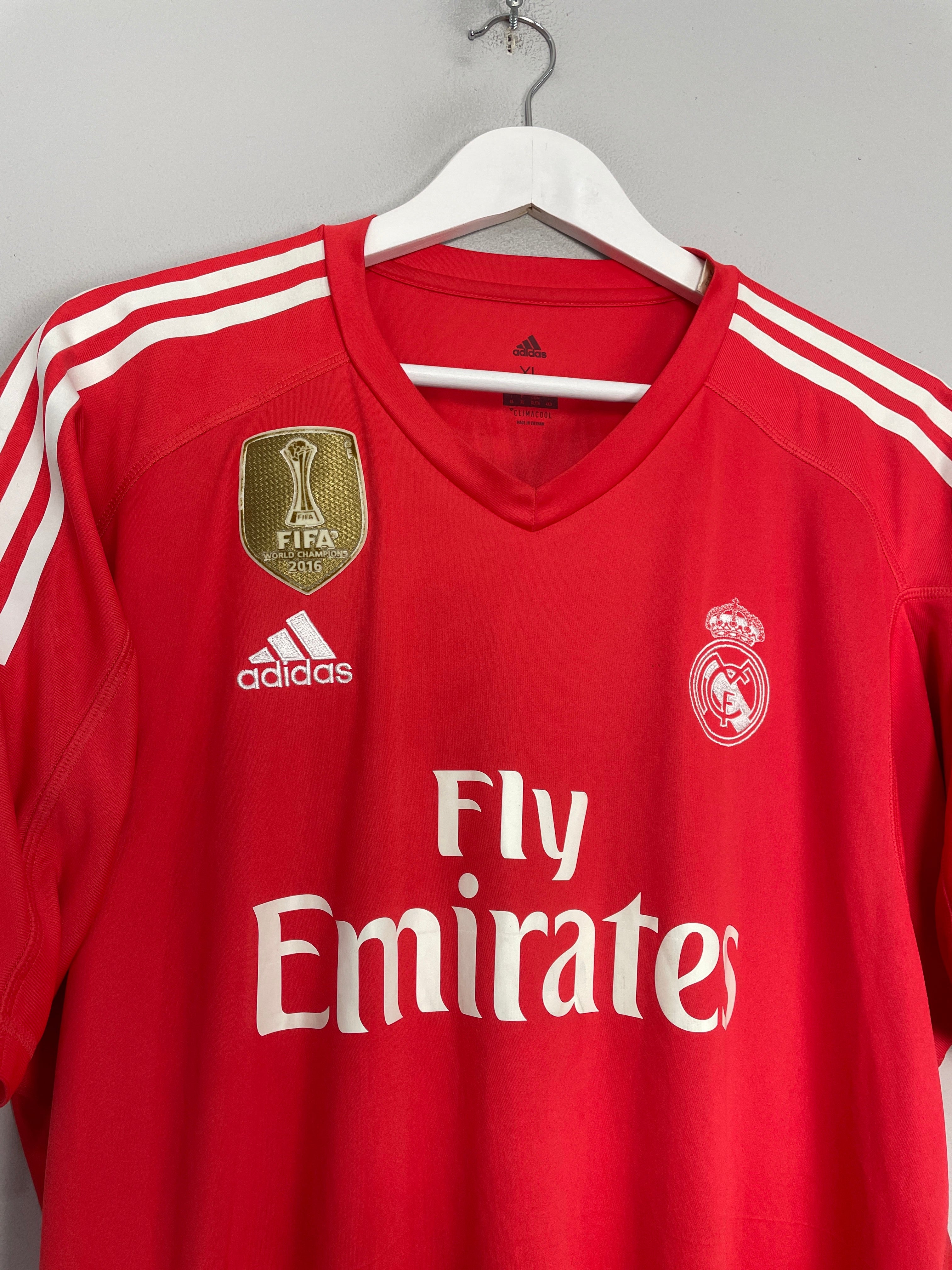 Shop 2017/18 REAL MADRID NAVAS #1 GK SHIRT (XL) ADIDAS, classic football shirts, vintage football shirts & retro soccer jerseys at Cult Kits