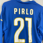 Shop 2014/15 ITALY PIRLO #21 L/S HOME SHIRT (L) PUMA, classic football shirts, vintage football shirts & retro soccer jerseys at Cult Kits