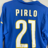 Shop 2014/15 ITALY PIRLO #21 L/S HOME SHIRT (L) PUMA, classic football shirts, vintage football shirts & retro soccer jerseys at Cult Kits