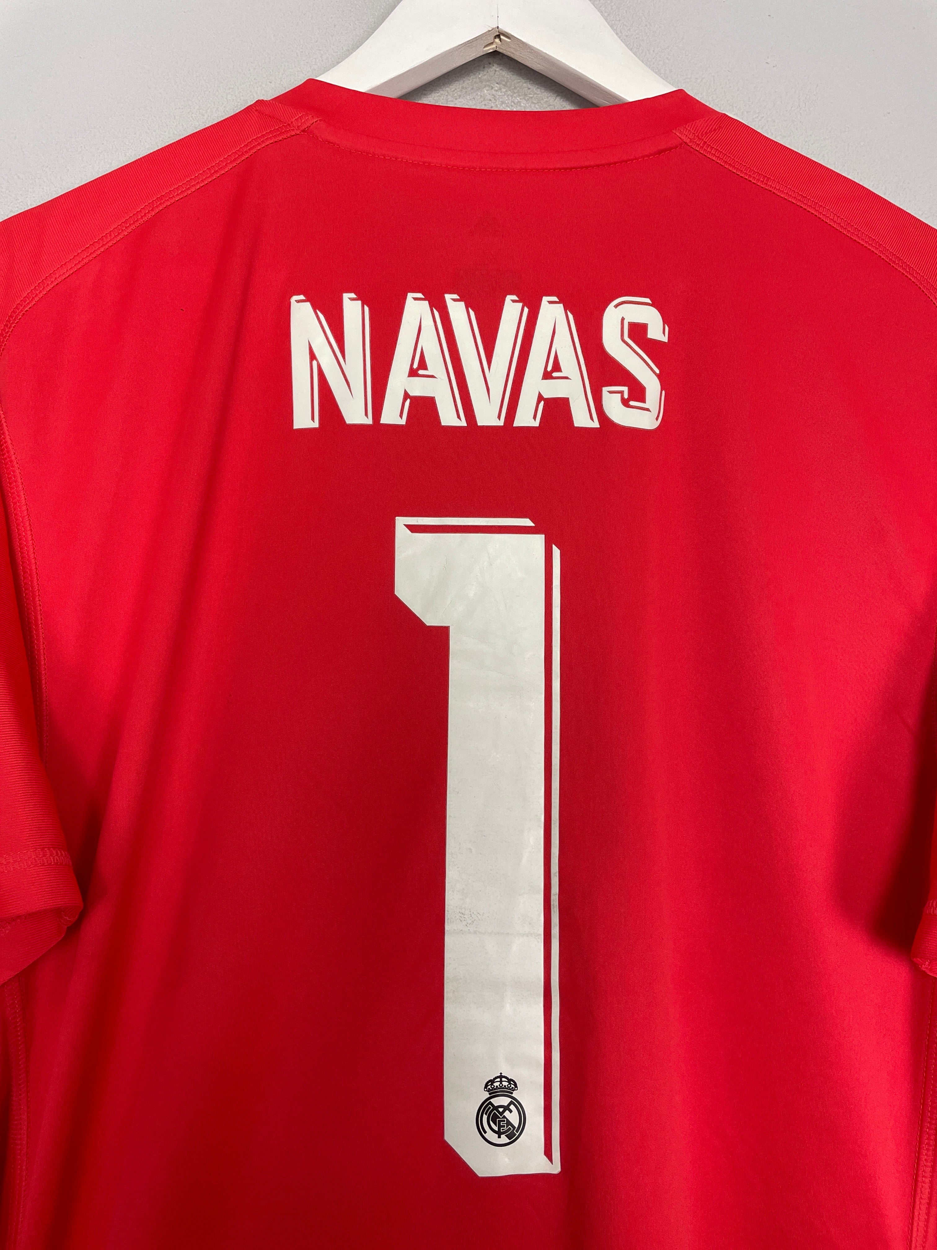 Shop 2017/18 REAL MADRID NAVAS #1 GK SHIRT (XL) ADIDAS, classic football shirts, vintage football shirts & retro soccer jerseys at Cult Kits