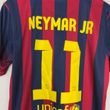 Shop 2013/14 BARCELONA NEYMAR JR #11 HOME SHIRT (M) NIKE, classic football shirts, vintage football shirts & retro soccer jerseys at Cult Kits