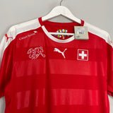 Shop 2016/17 SWITZERLAND *BNWT* HOME SHIRT (M) PUMA, classic football shirts, vintage football shirts & retro soccer jerseys at Cult Kits