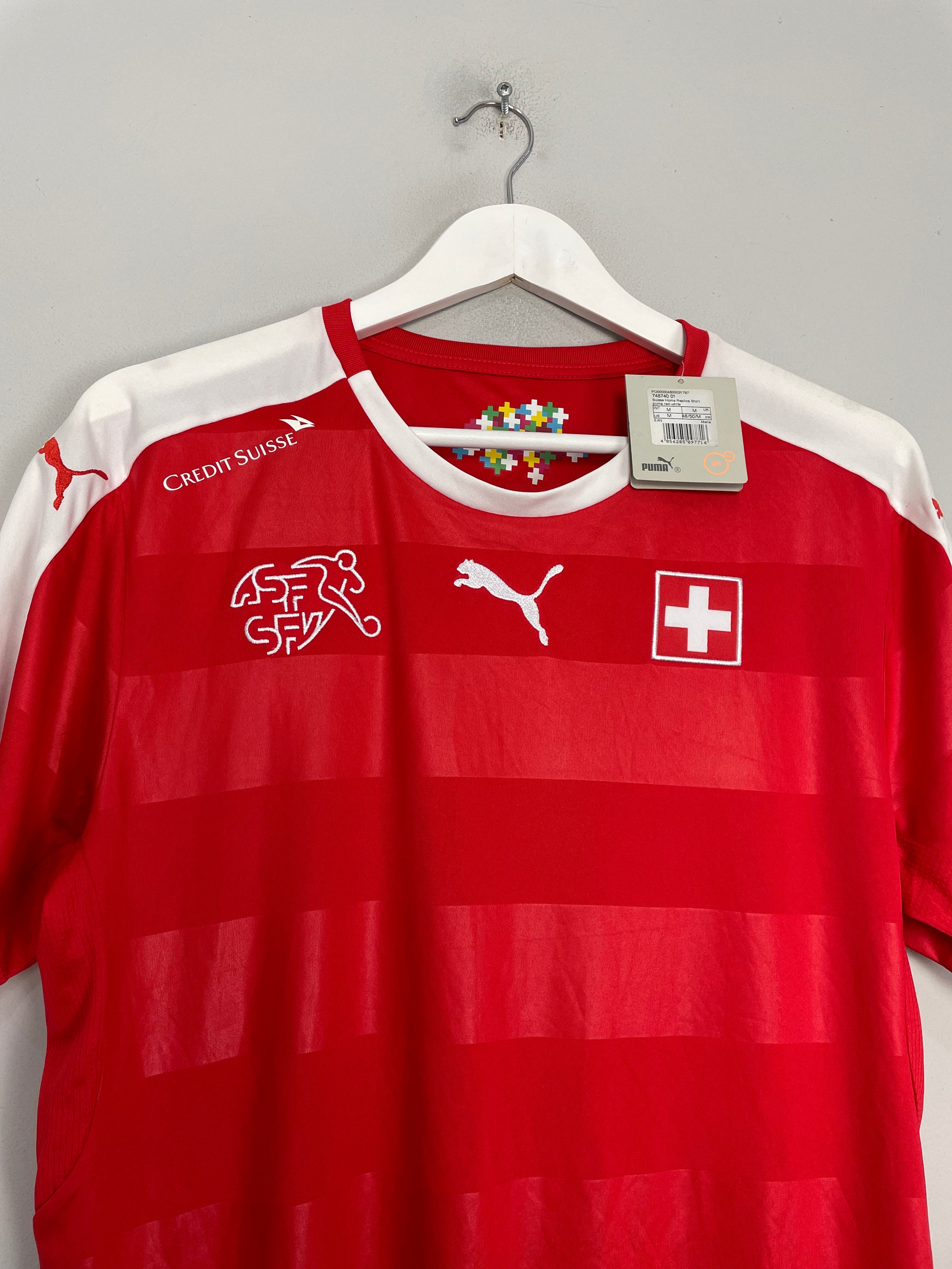 Shop 2016/17 SWITZERLAND *BNWT* HOME SHIRT (M) PUMA, classic football shirts, vintage football shirts & retro soccer jerseys at Cult Kits