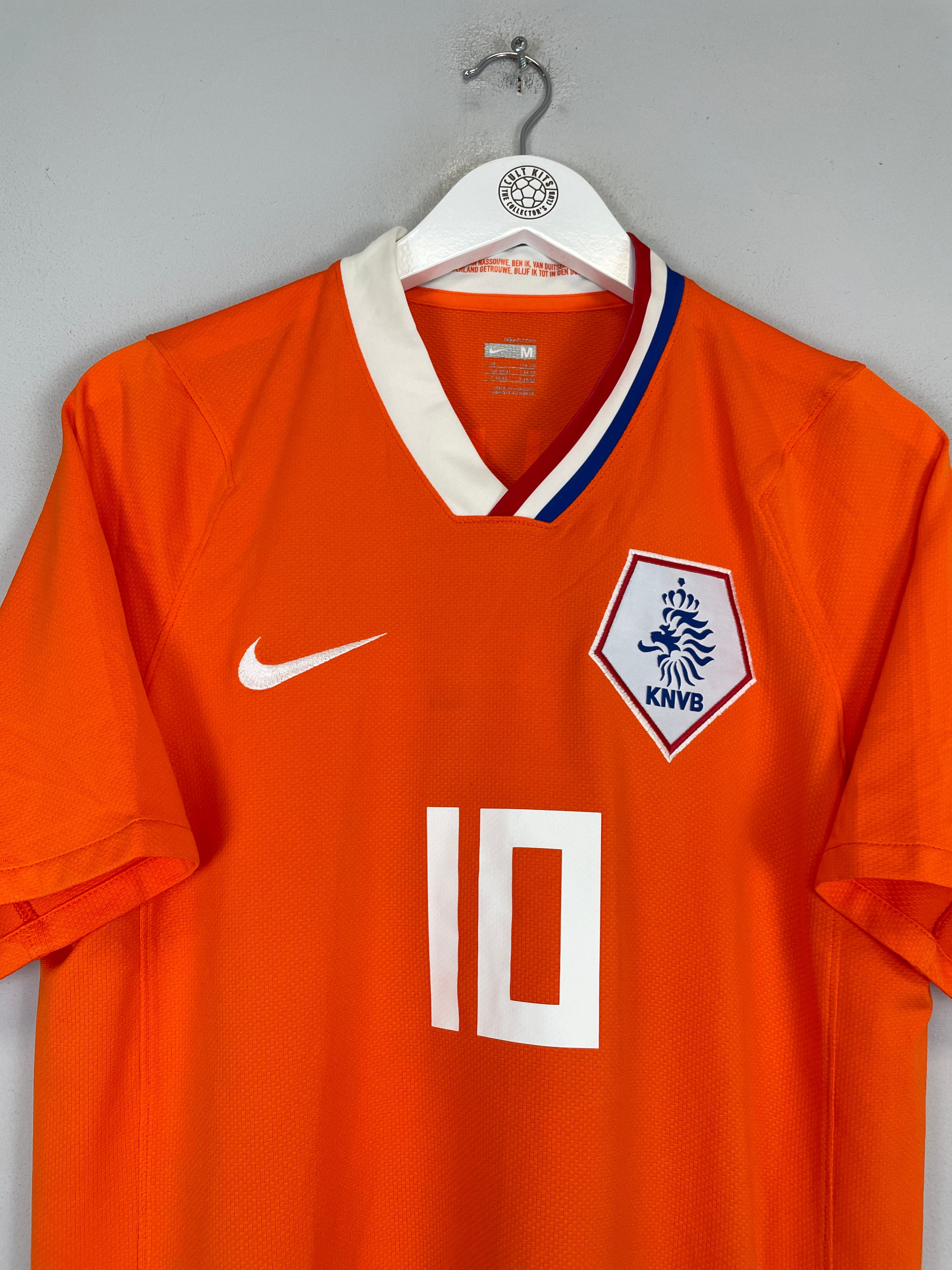 Shop 2008/10 NETHERLANDS SNEIJDER #10 HOME SHIRT (M) NIKE, classic football shirts, vintage football shirts & retro soccer jerseys at Cult Kits