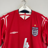 2004/06 ENGLAND GERRARD #4 AWAY SHIRT (M) UMBRO