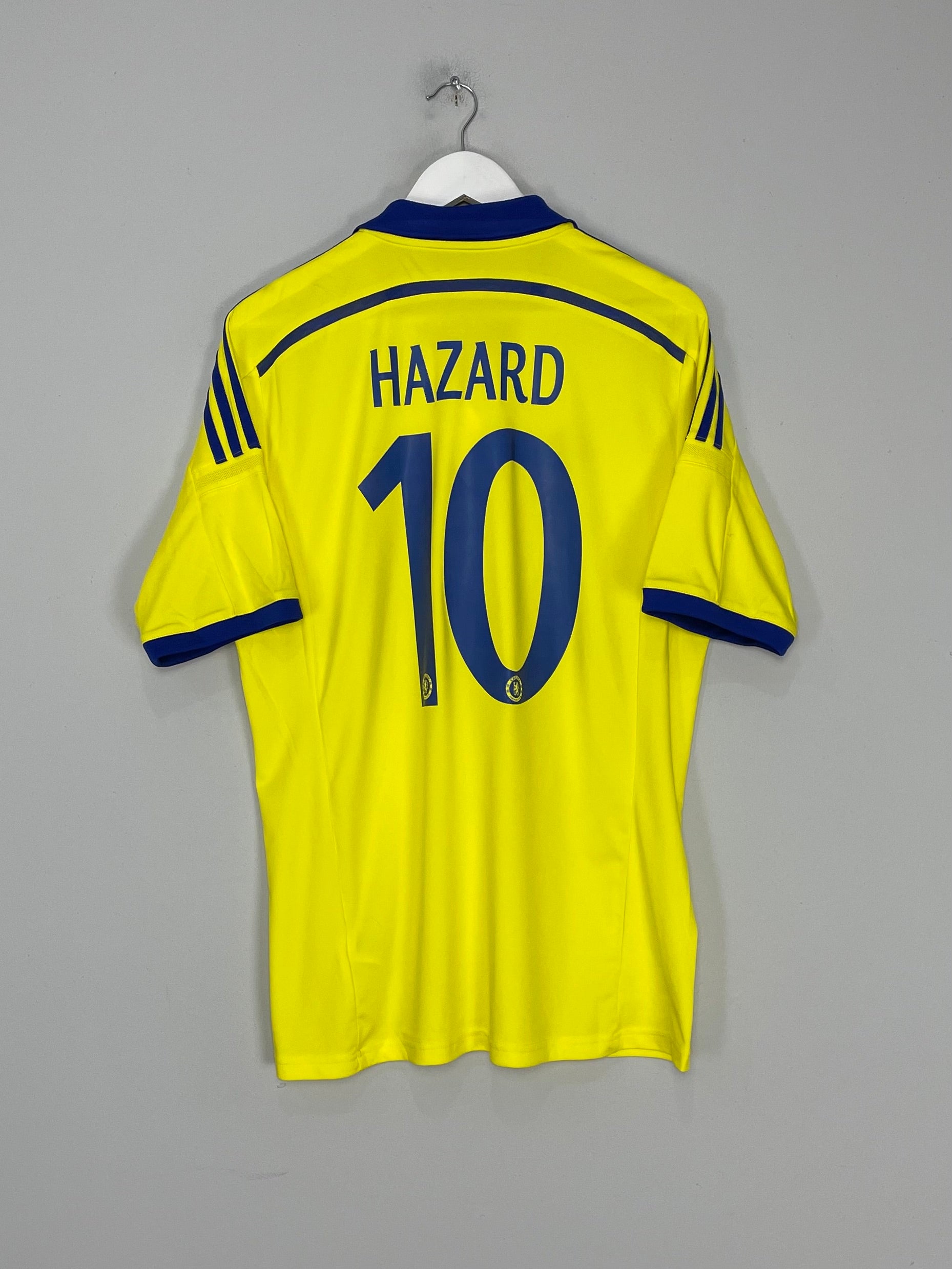 Shop 2014/15 CHELSEA HAZARD #10 AWAY SHIRT (L) ADIDAS, classic football shirts, vintage football shirts & retro soccer jerseys at Cult Kits