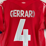 2004/06 ENGLAND GERRARD #4 AWAY SHIRT (M) UMBRO