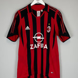 2005/06 AC MILAN MALDINI #3 HOME SHIRT (M) ADIDAS
