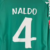 2007/08 WERDER BREMEN NALDO #4 L/S *MATCH ISSUE* HOME SHIRT (XL) KAPPA