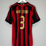 2005/06 AC MILAN MALDINI #3 HOME SHIRT (M) ADIDAS