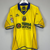 2002/03 VILLARREAL DE NIGRIS #7 HOME SHIRT (M) KELME