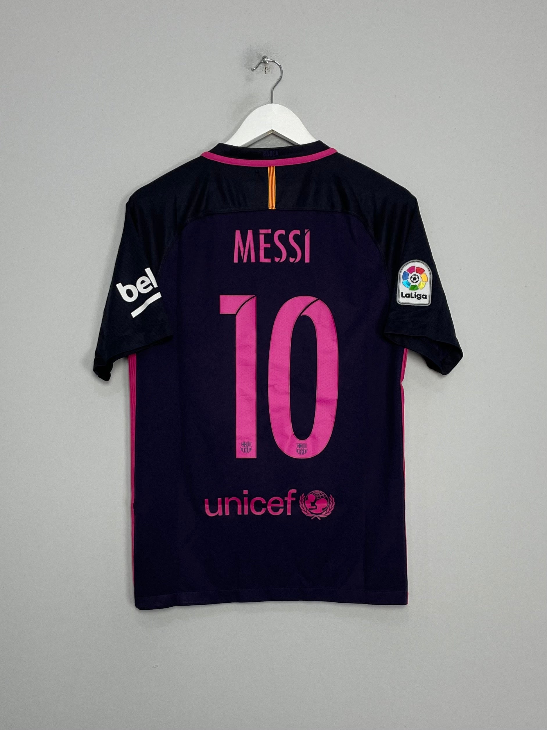 Shop 2016/17 BARCELONA MESSI #10 AWAY SHIRT (S) NIKE, classic football shirts, vintage football shirts & retro soccer jerseys at Cult Kits