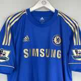 Shop 2012/13 CHELSEA LAMPARD #8 HOME SHIRT (L) ADIDAS, classic football shirts, vintage football shirts & retro soccer jerseys at Cult Kits