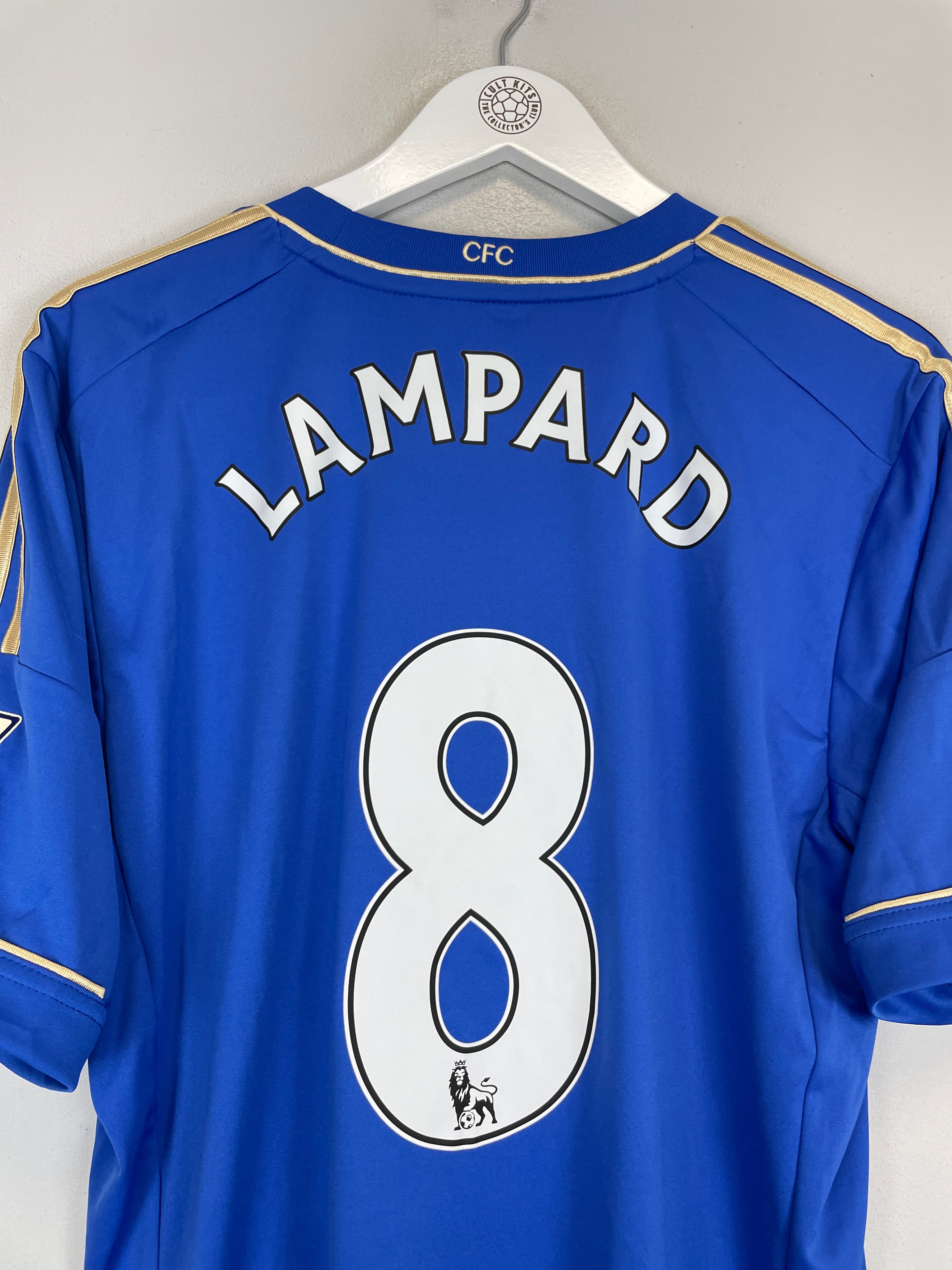 Shop 2012/13 CHELSEA LAMPARD #8 HOME SHIRT (L) ADIDAS, classic football shirts, vintage football shirts & retro soccer jerseys at Cult Kits