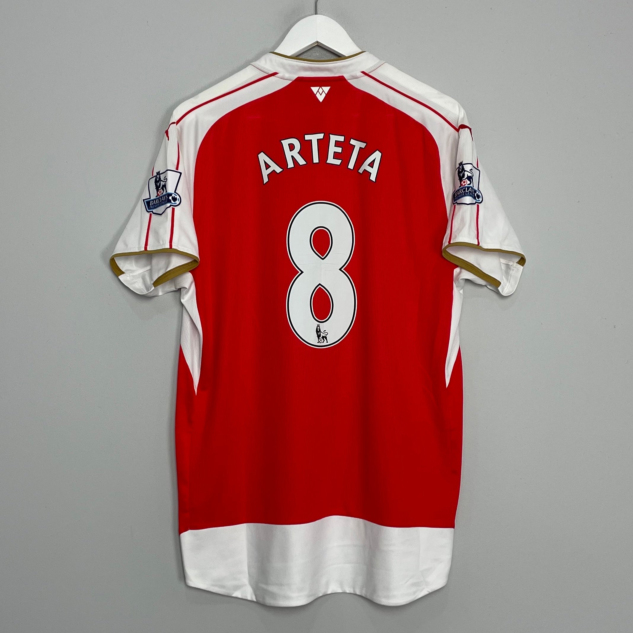 Shop 2015/16 ARSENAL ARTETA #8 HOME SHIRT (XL) PUMA, classic football shirts, vintage football shirts & retro soccer jerseys at Cult Kits