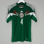 Shop 2013/15 MEXICO R.MARQUEZ #4 HOME SHIRT (S) ADIDAS, classic football shirts, vintage football shirts & retro soccer jerseys at Cult Kits