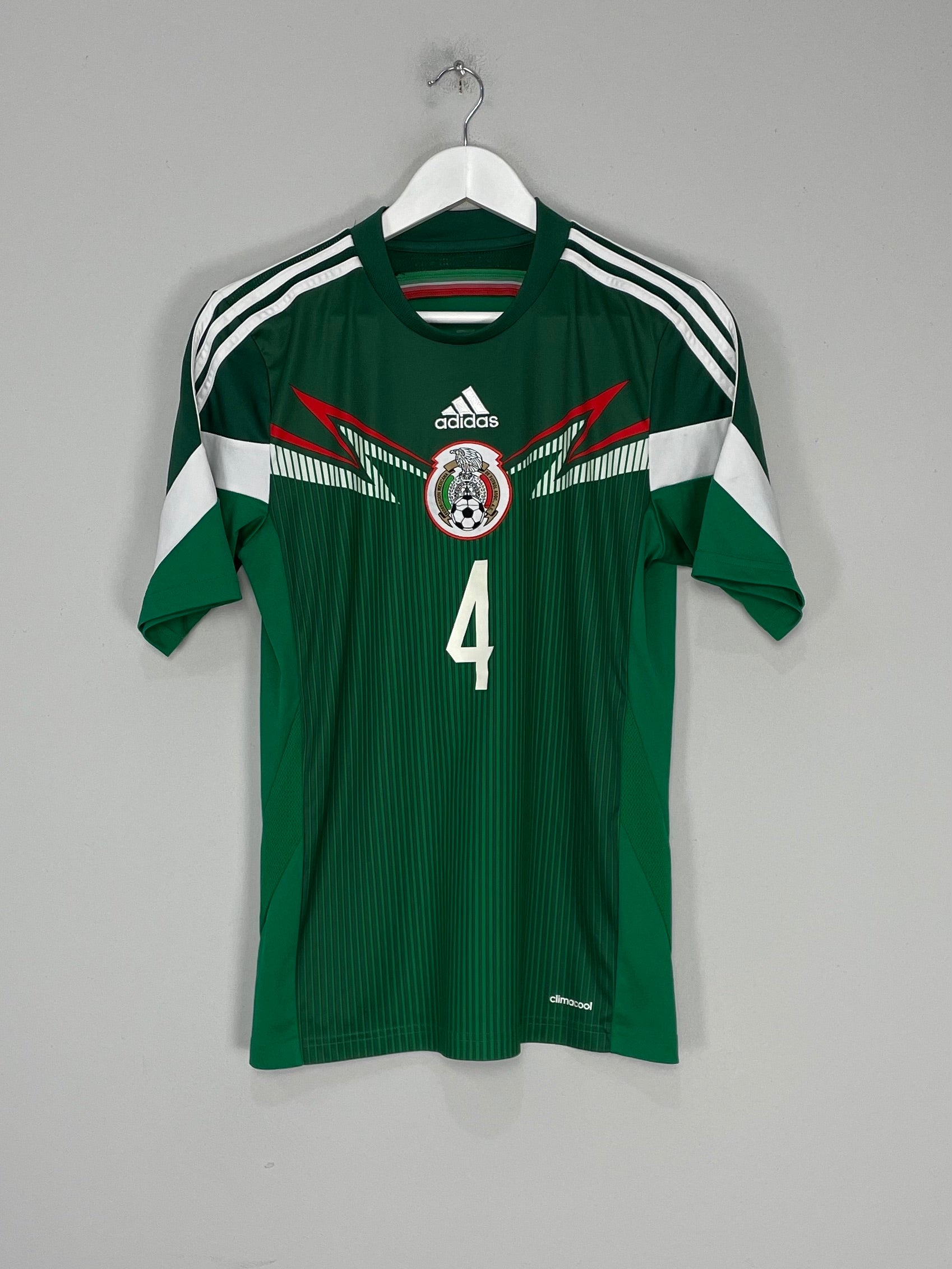 Shop 2013/15 MEXICO R.MARQUEZ #4 HOME SHIRT (S) ADIDAS, classic football shirts, vintage football shirts & retro soccer jerseys at Cult Kits