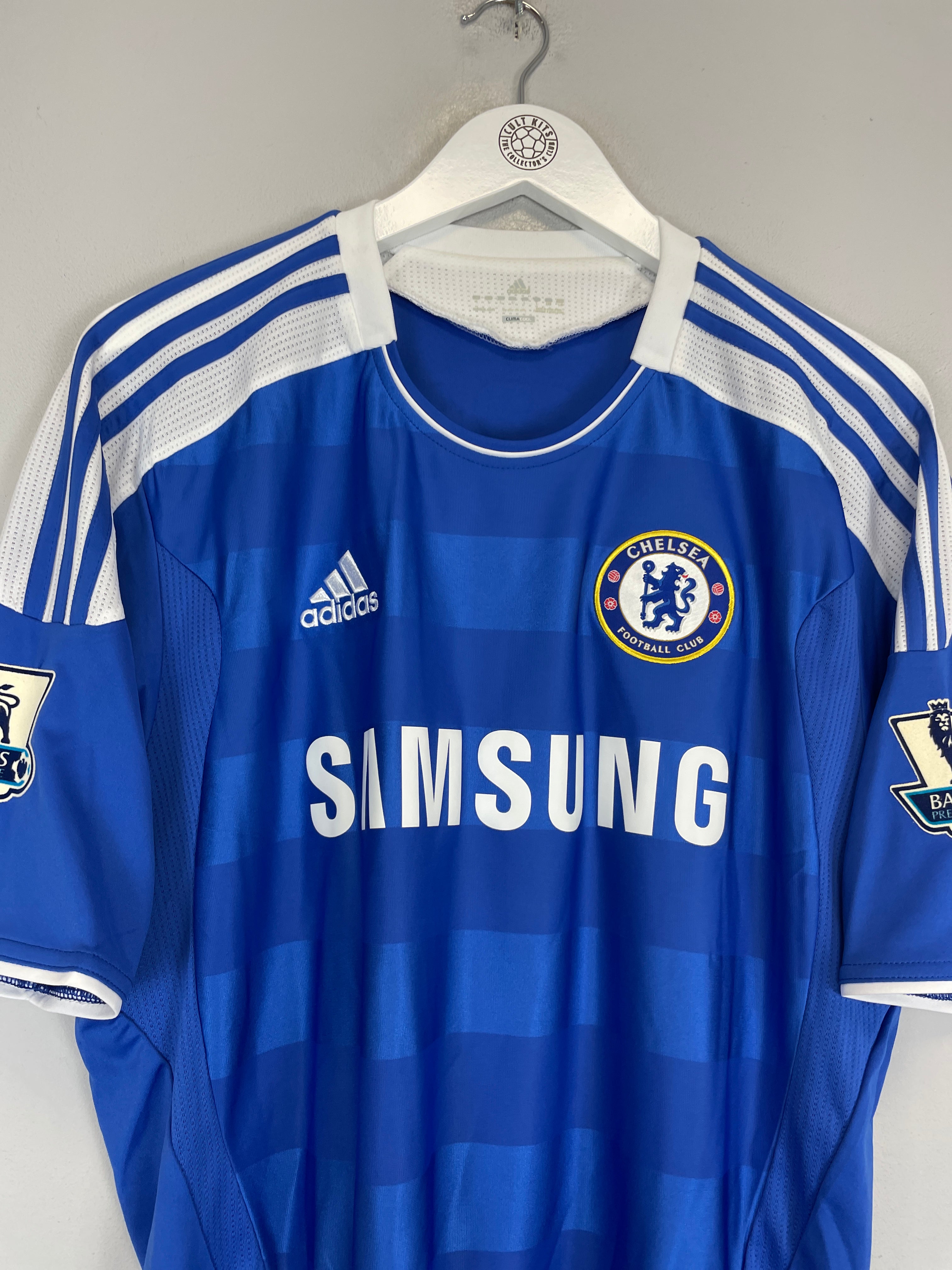 Shop 2011/12 CHELSEA LAMPARD #8 HOME SHIRT (L) ADIDAS, classic football shirts, vintage football shirts & retro soccer jerseys at Cult Kits