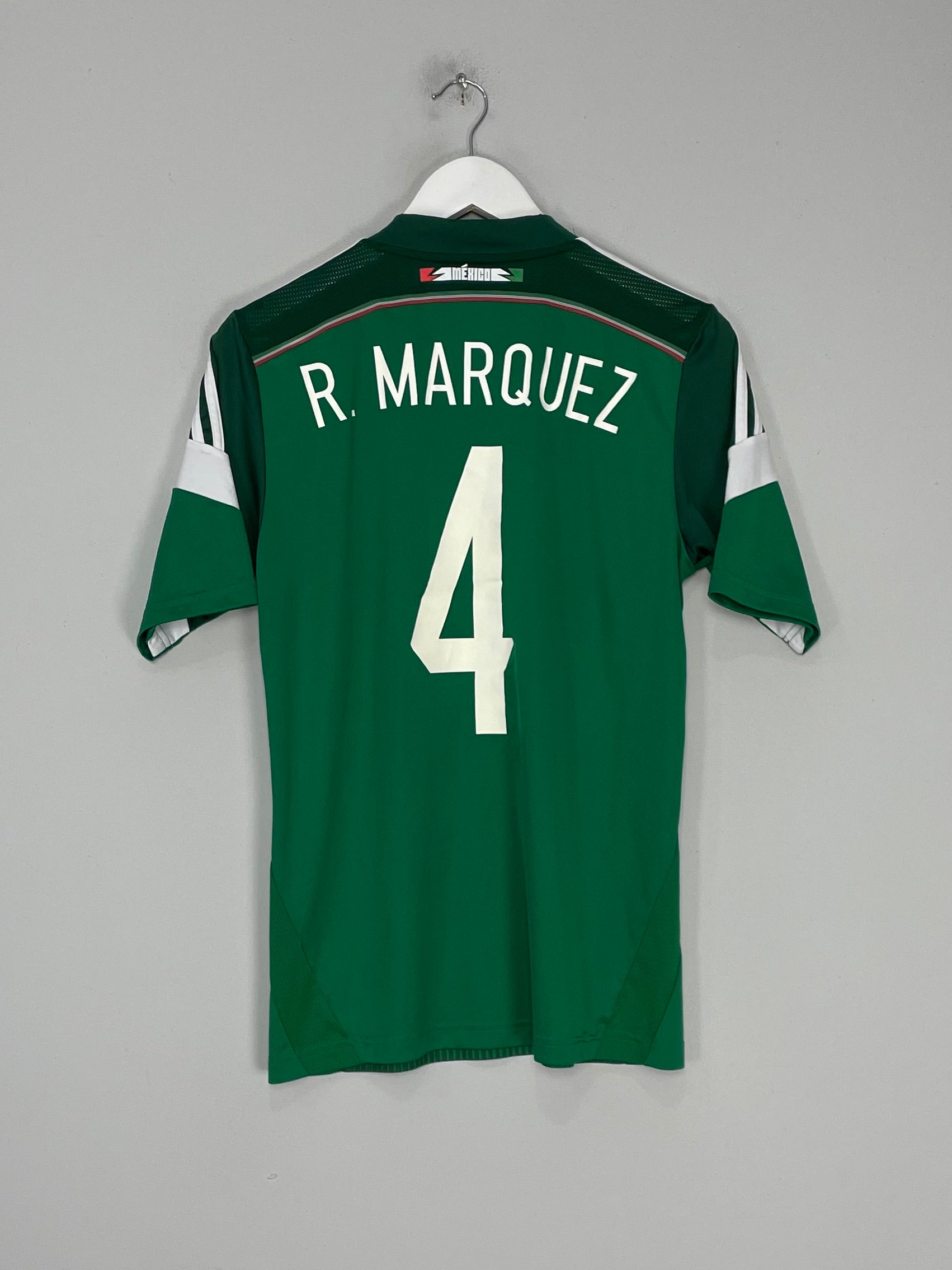 Shop 2013/15 MEXICO R.MARQUEZ #4 HOME SHIRT (S) ADIDAS, classic football shirts, vintage football shirts & retro soccer jerseys at Cult Kits