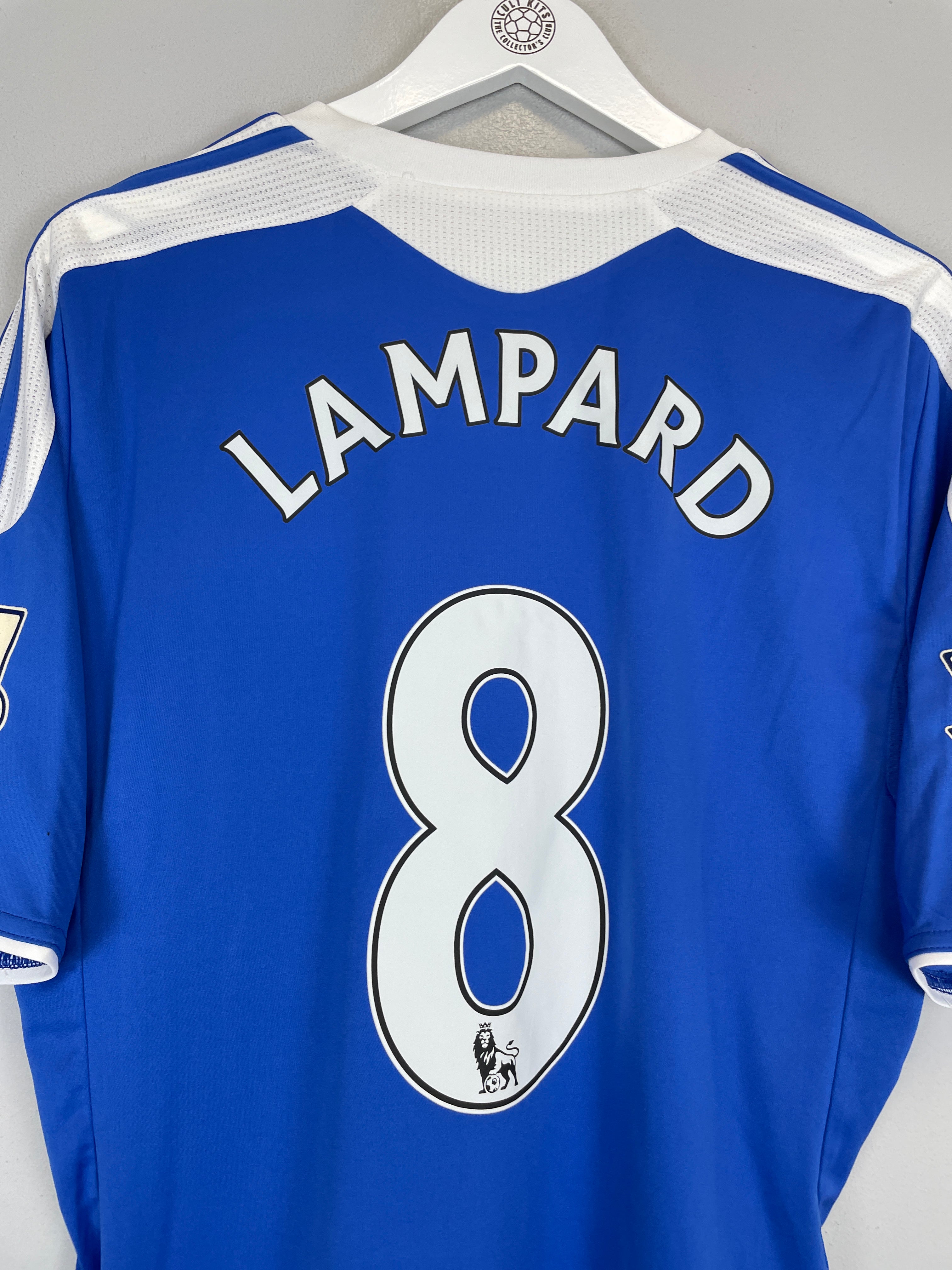 Shop 2011/12 CHELSEA LAMPARD #8 HOME SHIRT (L) ADIDAS, classic football shirts, vintage football shirts & retro soccer jerseys at Cult Kits