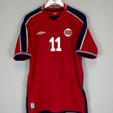 2003/04 NORWAY RIISE #11 HOME SHIRT (L) UMBRO
