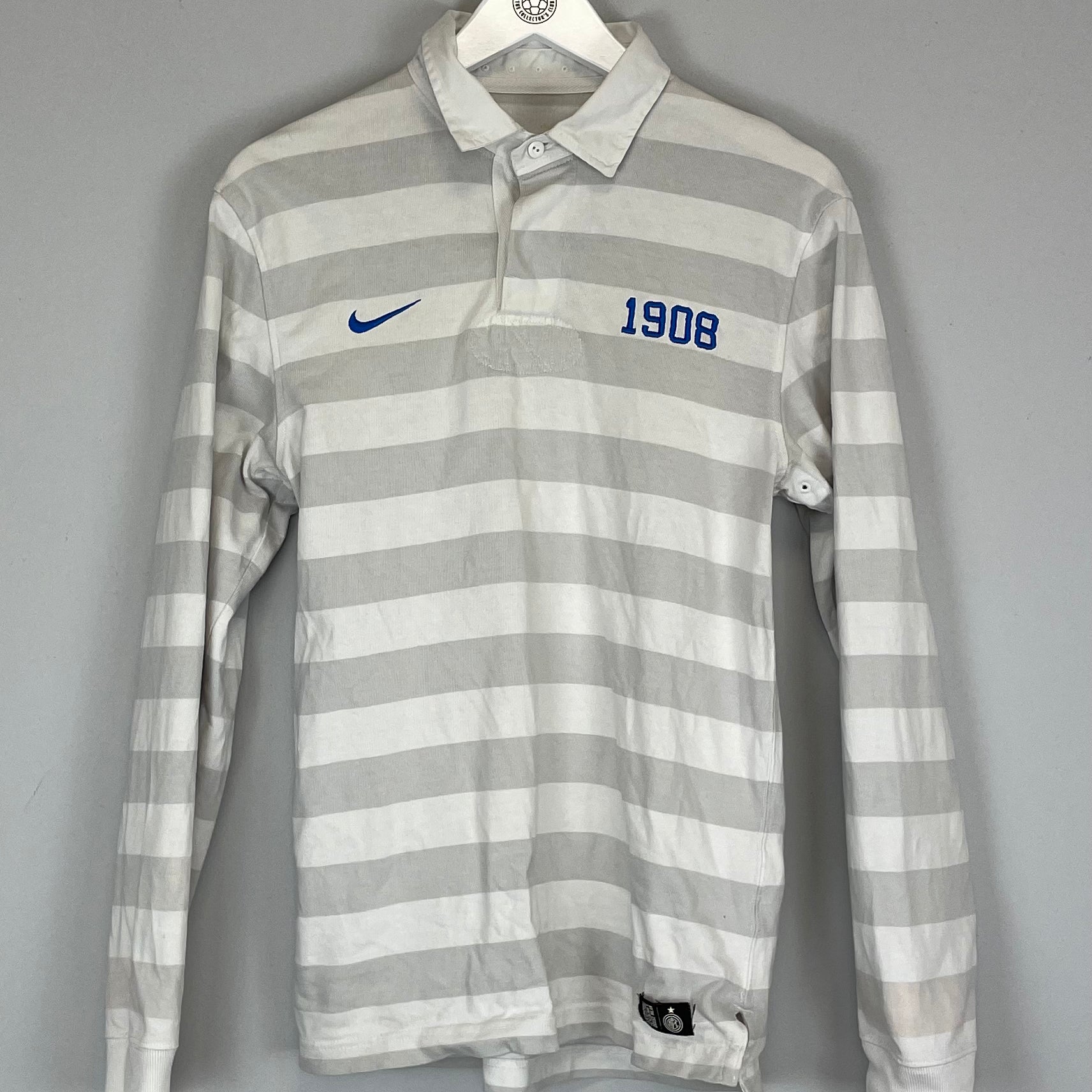 Shop 2007/08 INTER MILAN L/S POLO SHIRT (S) NIKE, classic football shirts, vintage football shirts & retro soccer jerseys at Cult Kits