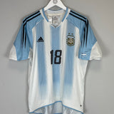 2004/05 ARGENTINA MESSI #18 HOME SHIRT (M) ADIDAS