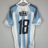 2004/05 ARGENTINA MESSI #18 HOME SHIRT (M) ADIDAS