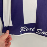 Shop 2002/03 REAL SOCIEDAD HOME SHIRT (L) ASTORE, classic football shirts, vintage football shirts & retro soccer jerseys at Cult Kits