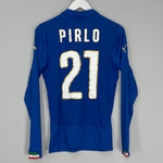 Shop 2014/15 ITALY PIRLO #21 L/S HOME SHIRT (S) PUMA, classic football shirts, vintage football shirts & retro soccer jerseys at Cult Kits