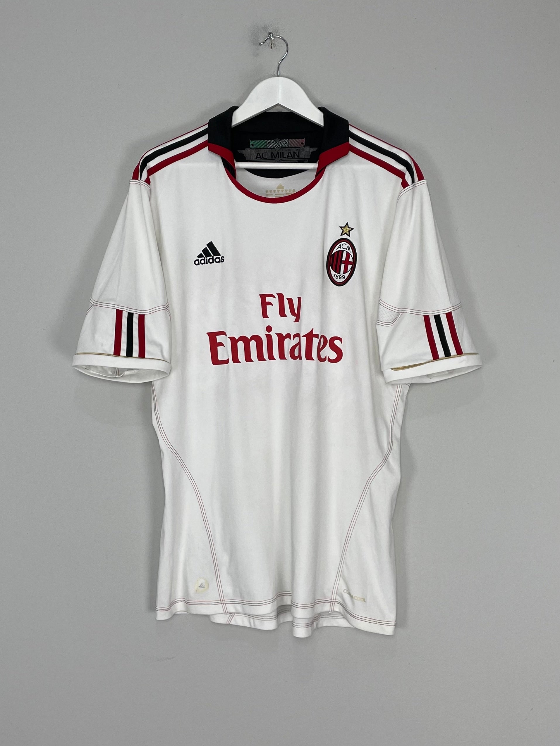 Shop 2010/11 AC MILAN RONALDINHO #80 AWAY SHIRT (XL) ADIDAS, classic football shirts, vintage football shirts & retro soccer jerseys at Cult Kits