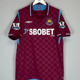 Buy 2009/10 WEST HAM COLLISON 31 *MATCH ISSUE vs MANCHESTER UNITED* HOME SHIRT (L) UMBRO ~ Free worldwide shipping available ~ Authentic Vintage Football Shirts from Cult Kits