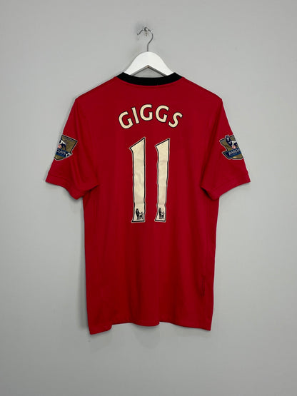 2009/10 MANCHESTER UNITED GIGGS #11 HOME SHIRT (M) NIKE