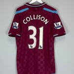 Buy 2009/10 WEST HAM COLLISON 31 *MATCH ISSUE vs MANCHESTER UNITED* HOME SHIRT (L) UMBRO ~ Free worldwide shipping available ~ Authentic Vintage Football Shirts from Cult Kits
