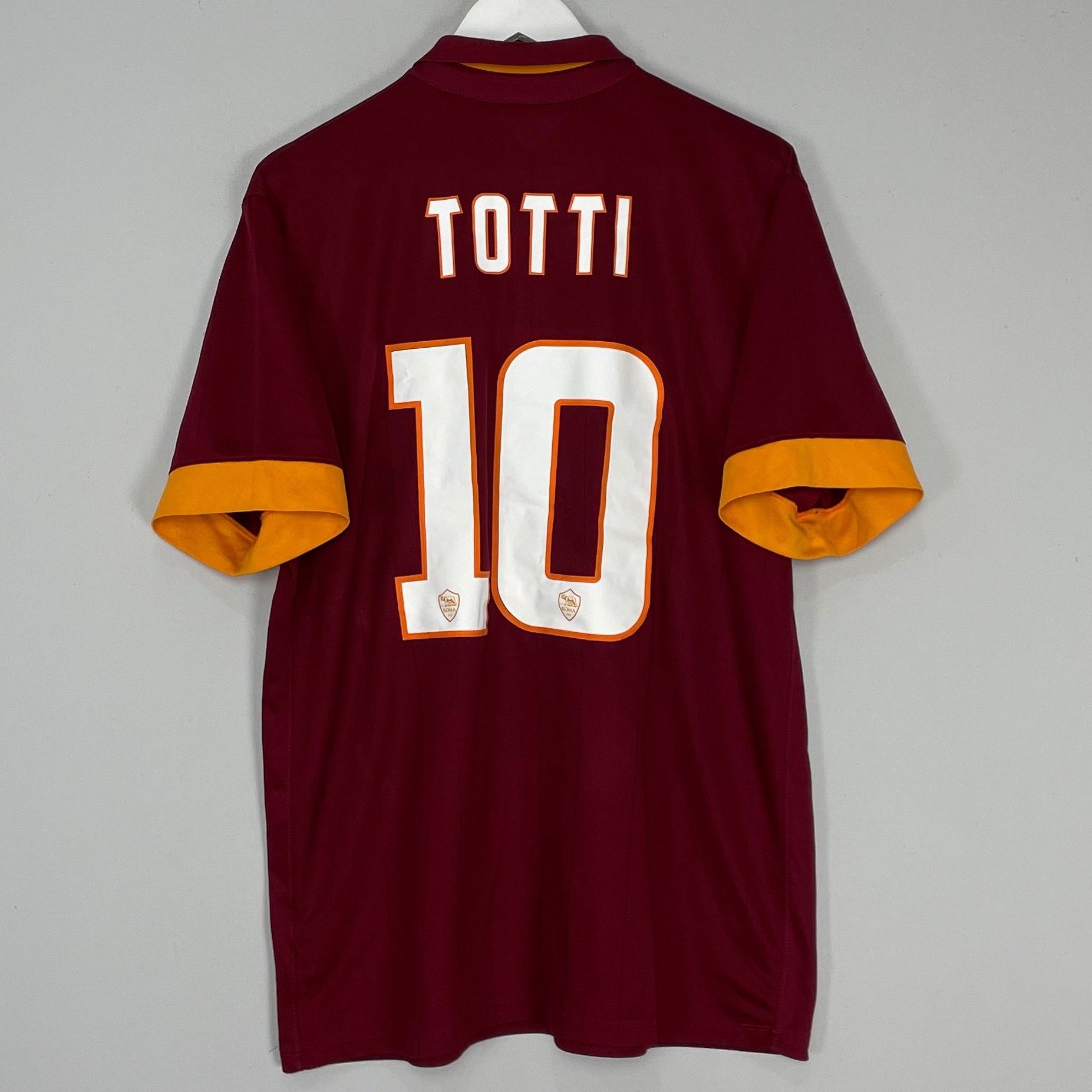 Shop 2014/15 ROMA TOTTI #10 HOME SHIRT (XL) NIKE, classic football shirts, vintage football shirts & retro soccer jerseys at Cult Kits