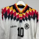 Shop 1994/96 GERMANY MATTHAUS #10 HOME SHIRT (L) ADIDAS, classic football shirts, vintage football shirts & retro soccer jerseys at Cult Kits